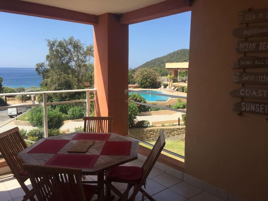 F2 Vue Mer Dans Residence Avec Piscine Ajaccio  Eksteriør billede