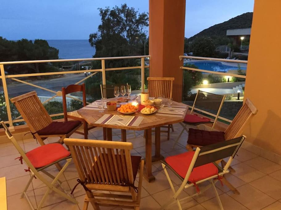 F2 Vue Mer Dans Residence Avec Piscine Ajaccio  Eksteriør billede